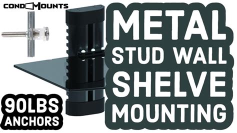 metal studs for wall shelves